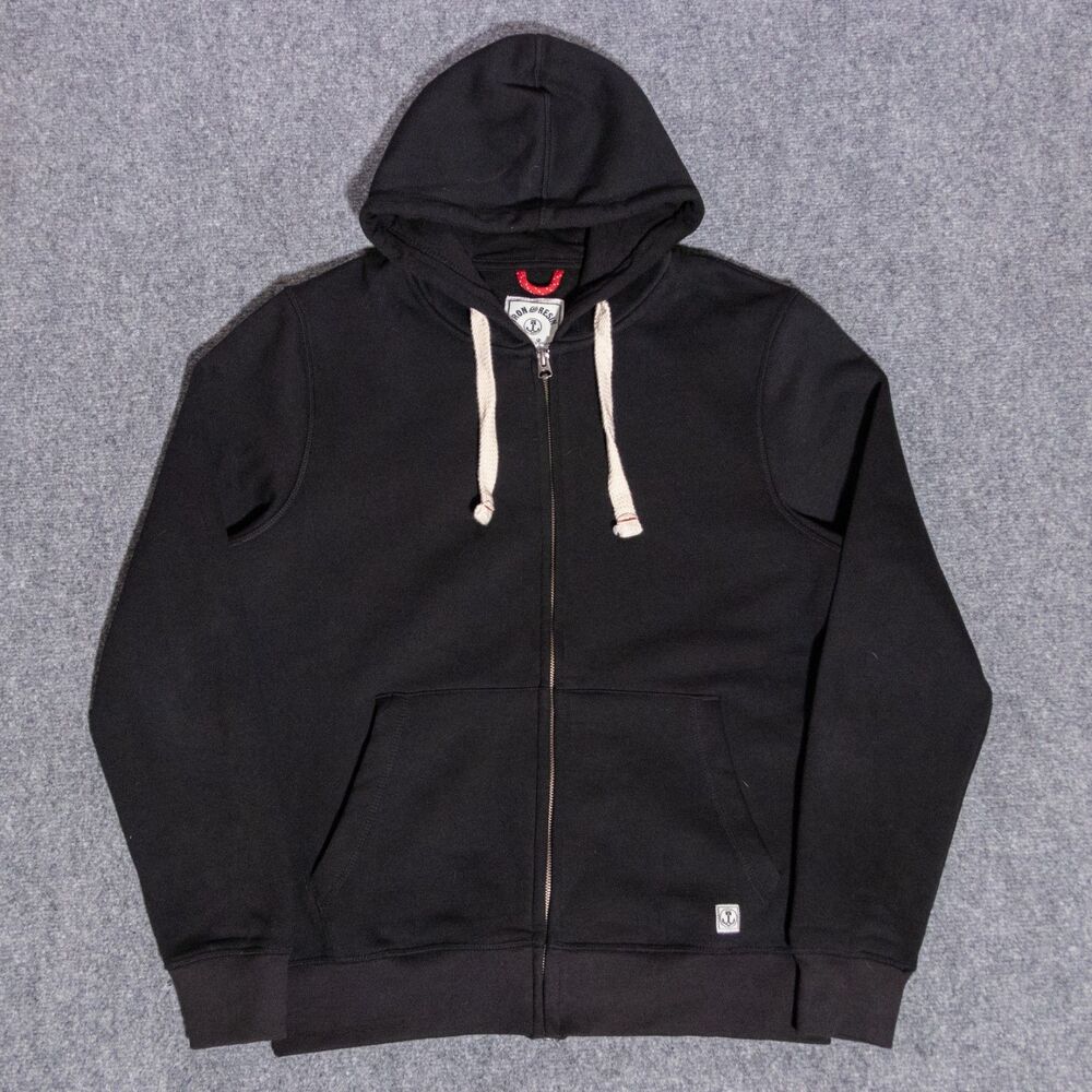 Iron and Resin Million Mile Full Zip Hoodie Black Mens Medium USA Freedom Riders